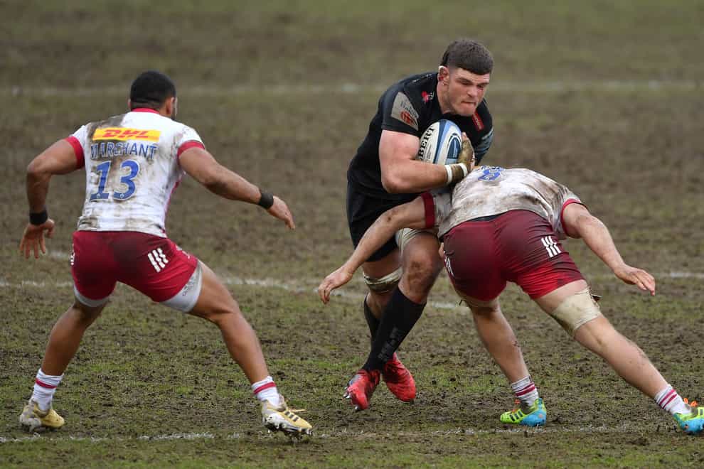 Dave Ewers in action against Harlequins