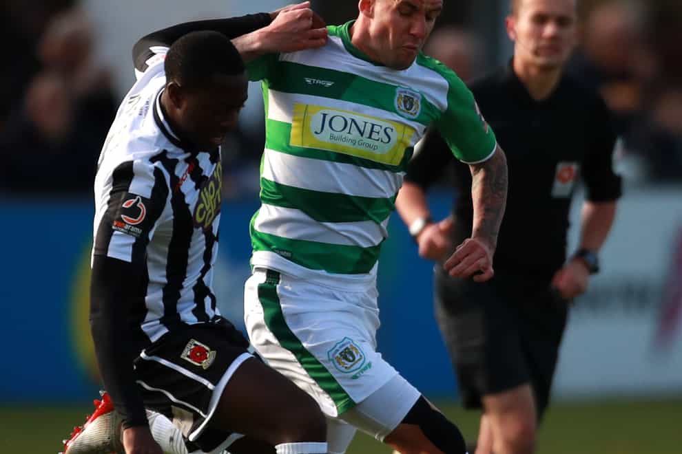 Rhys Murphy in action for Yeovil