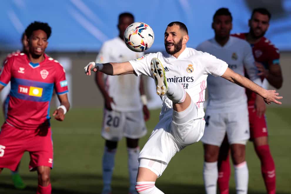 Karim Benzema in action for Real Madrid