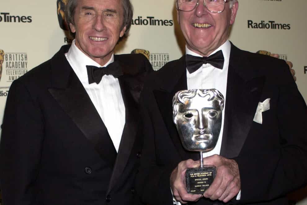 Jackie Stewart (left) says Murray Walker will never be forgotten