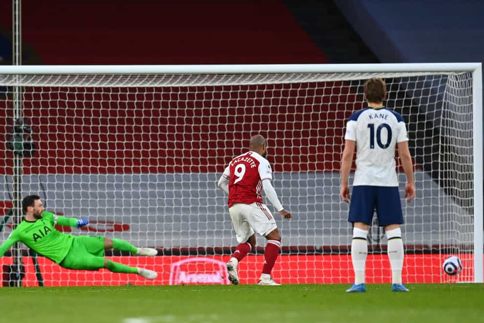 Alexandre Lacazette scored the winner from the penalty spot for Arsenal