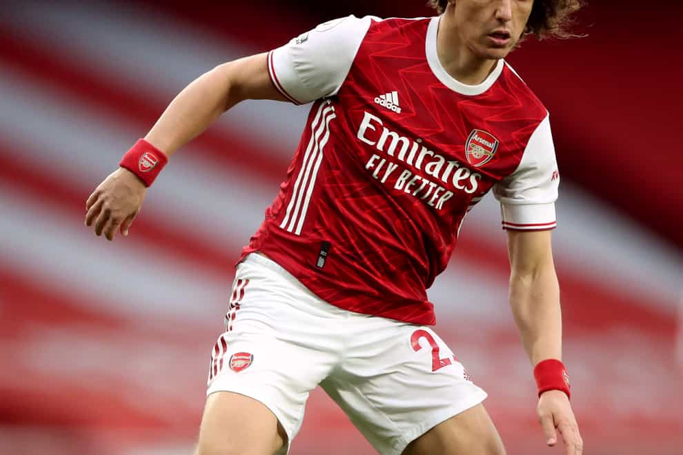 David Luiz in action for Arsenal