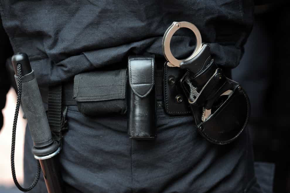 A police officer's equipment (Anthony Devlin/PA)