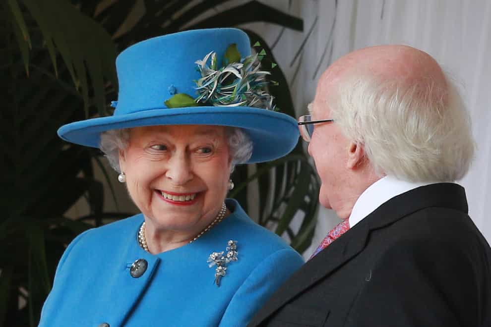 The Queen with President of Ireland Michael D Higgins