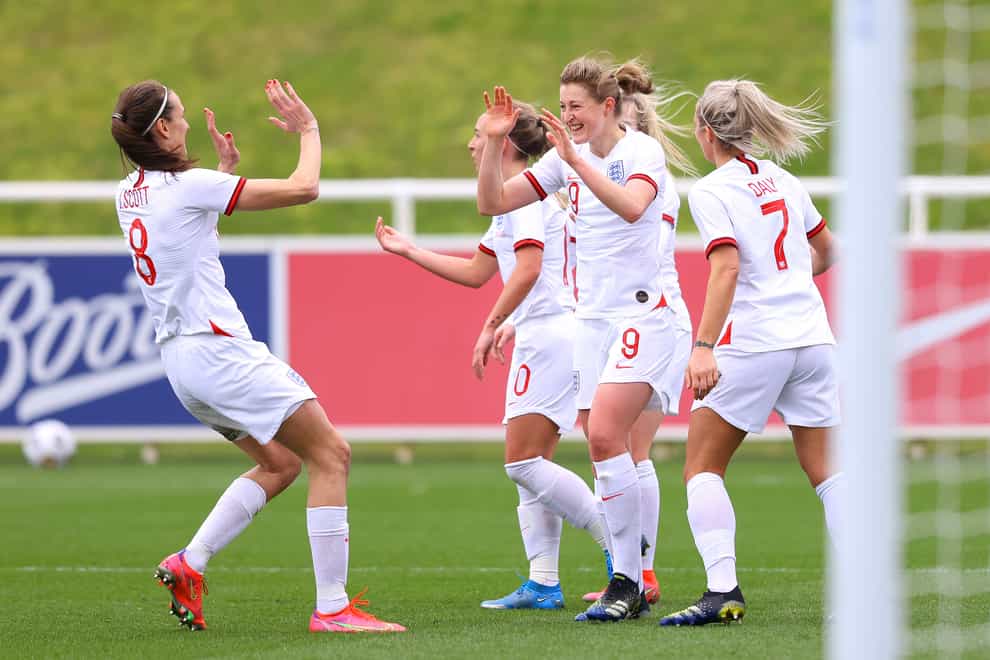 England Women played their first international in almost a year when they beat Northern Ireland 6-0 last month (Handout/FA/PA).