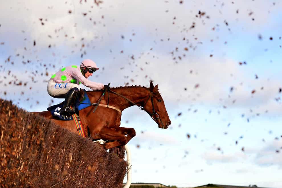 Monkfish on the way to victory at Leopardstown