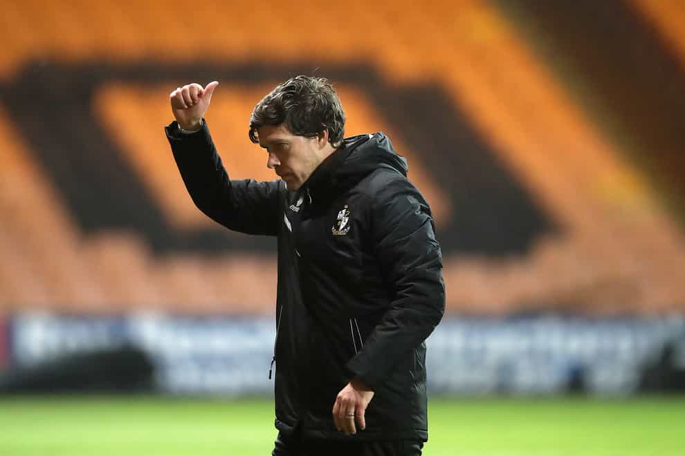 Darrell Clarke celebrates his first win as Port Vale boss
