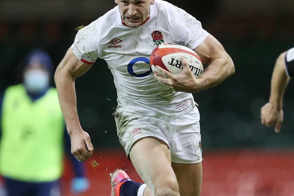 Jonny May in action for England
