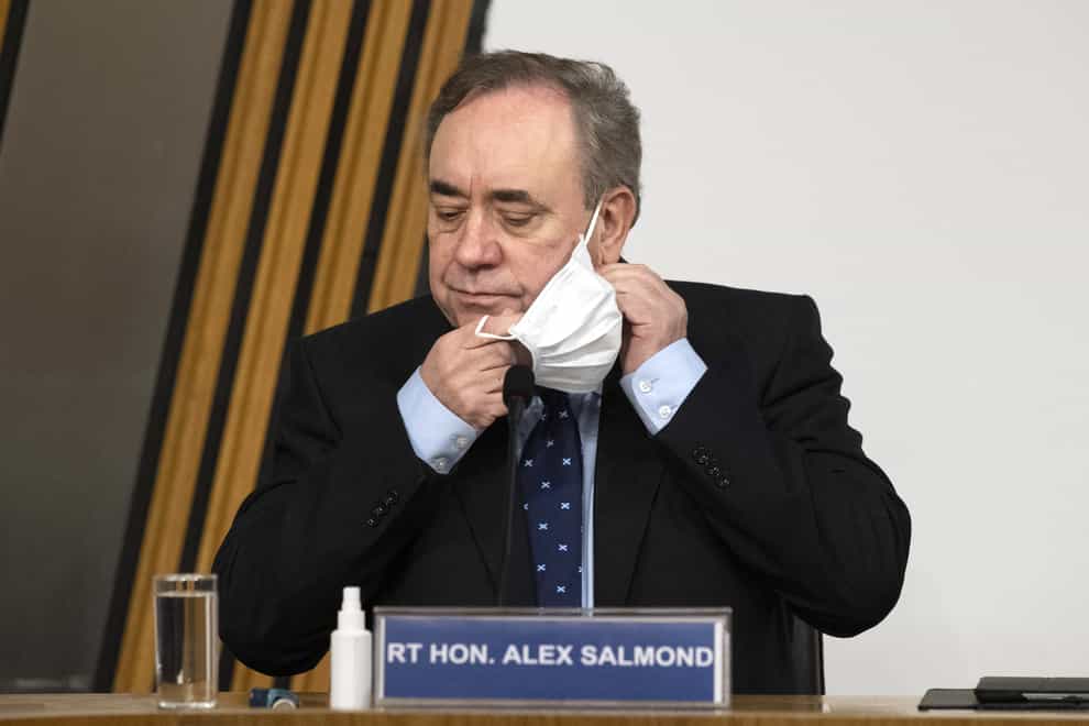 Alex Salmond in Holyrood