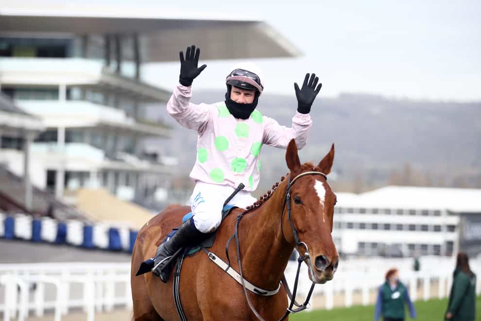 Monkfish after claiming his second Cheltenham Festival success
