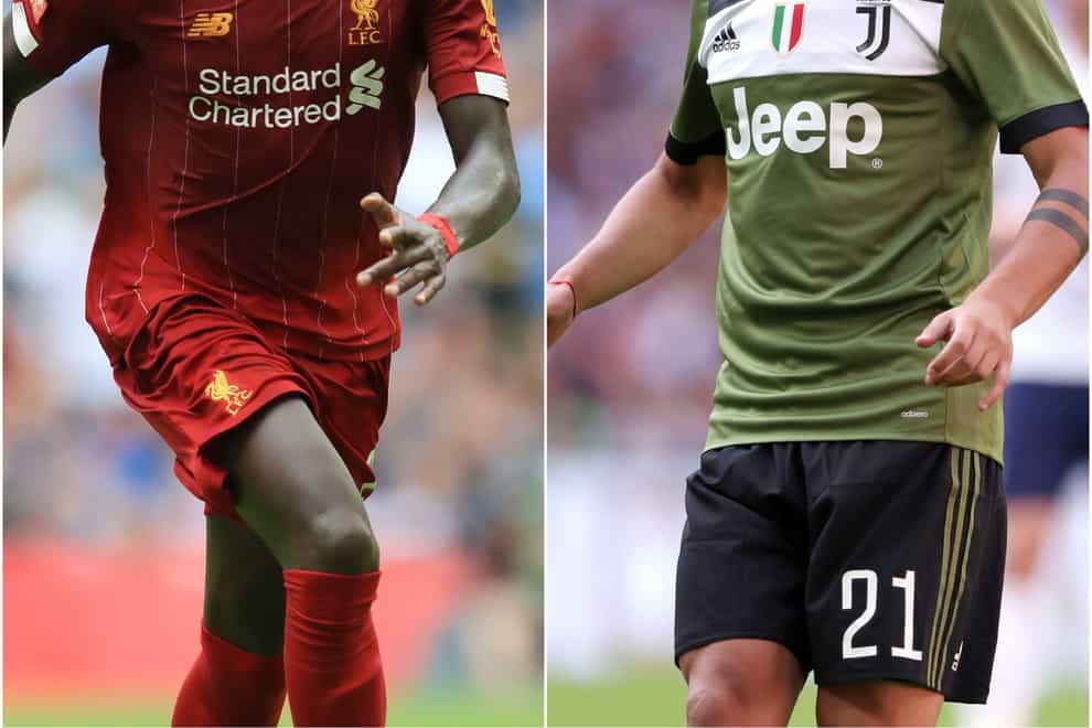 Composite pic of Liverpool's Divock Origi and Juventus forward Paolo Dybala