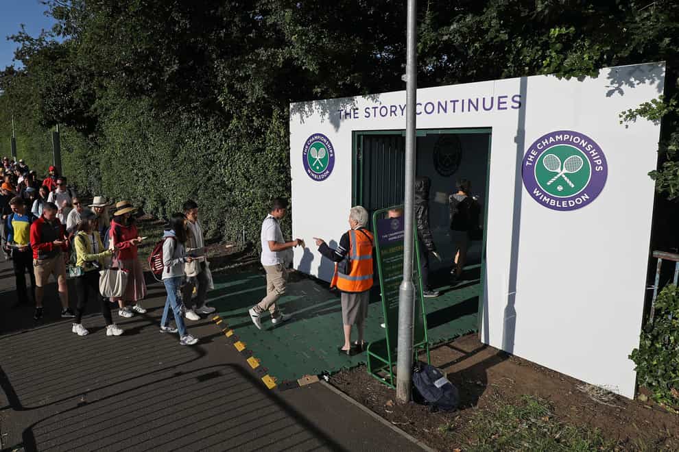 There will be no queuing at Wimbledon this year