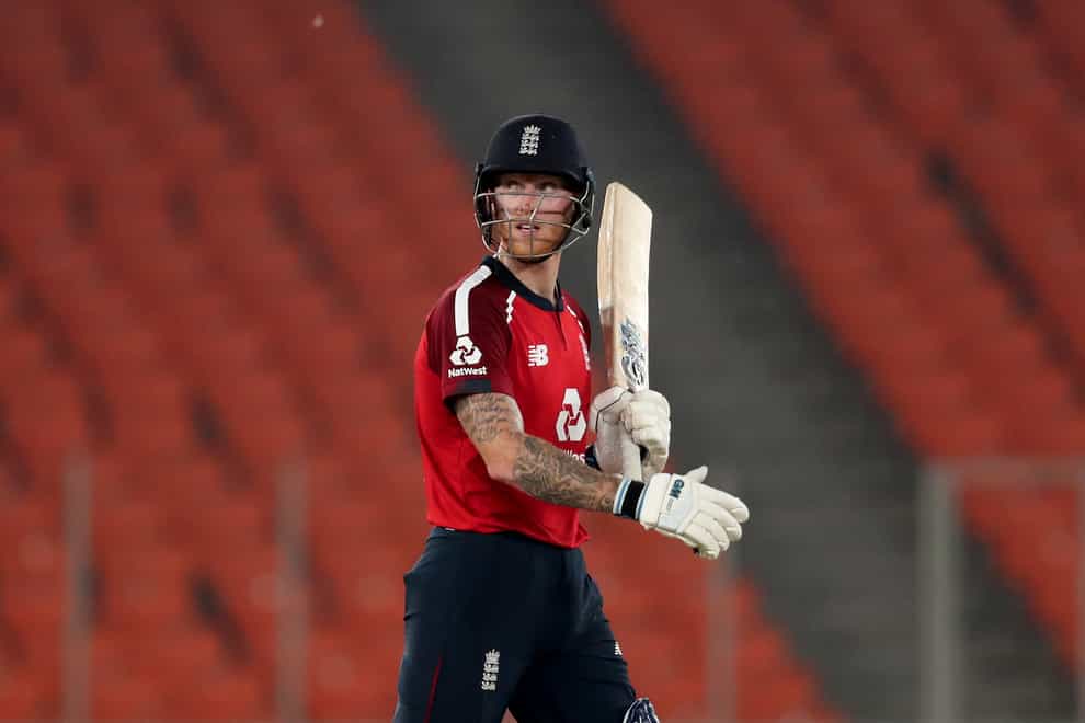 Ben Stokes in action in India
