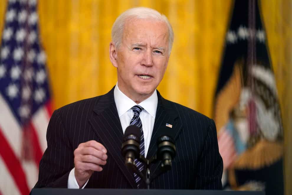 President Joe Biden expects to reach the target ahead of schedule
