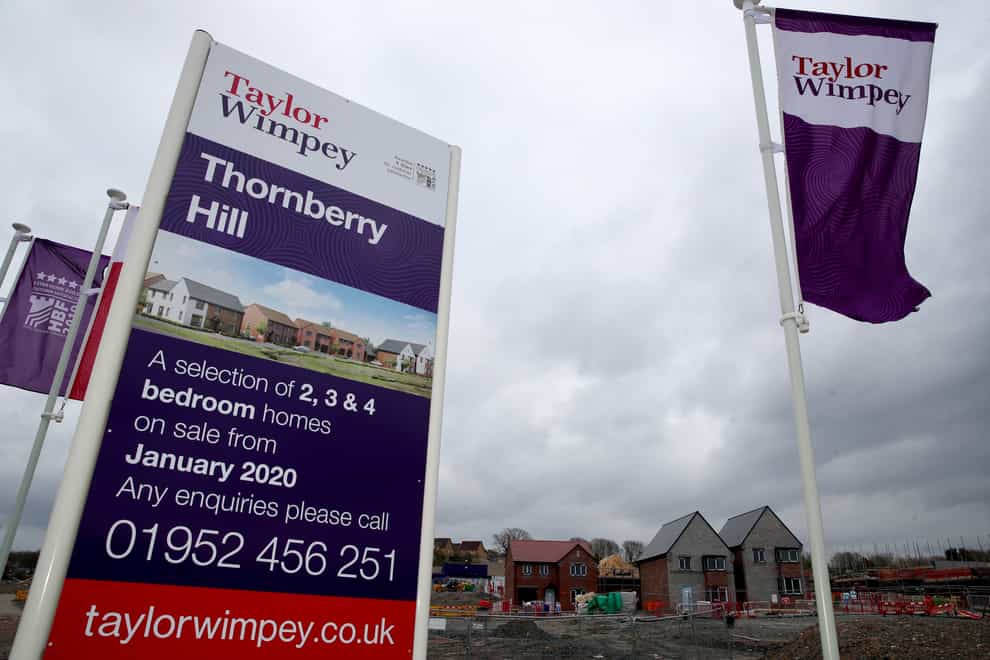 A Taylor Wimpey sign