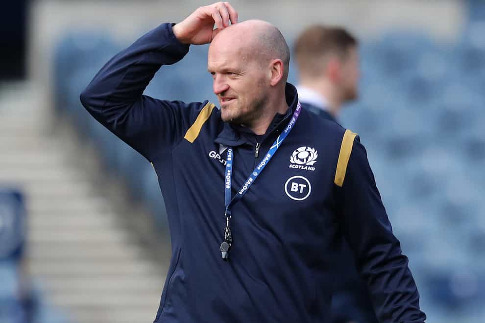 Scotland head coach Gregor Townsend leads his side against Italy on Saturday