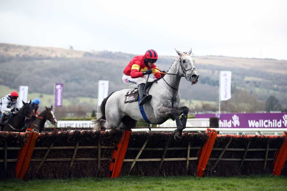 Vanillier is away and clear to land an emphatic victory in the Albert Bartlett Novices’ Hurdle at Cheltenham