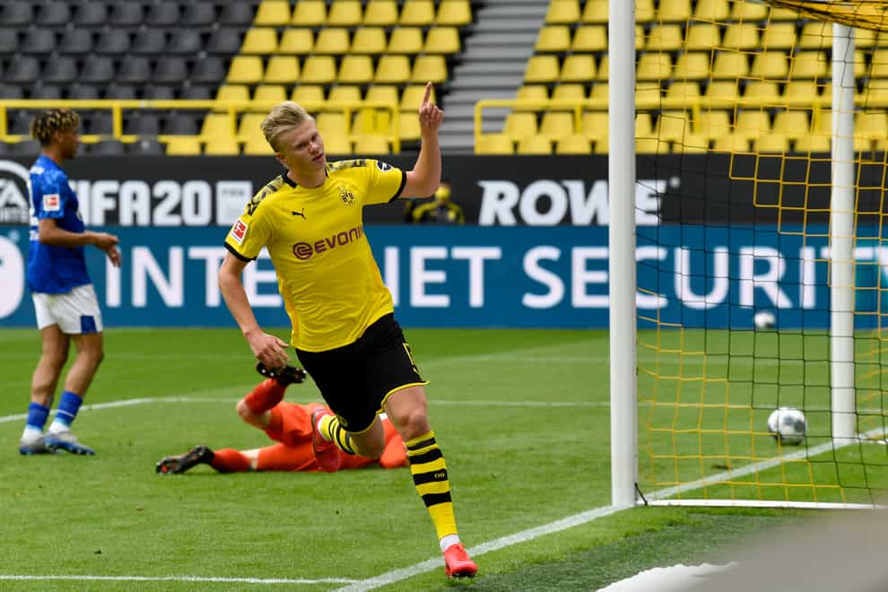 Dortmund’s Erling Haaland is set to face Manchester City next month