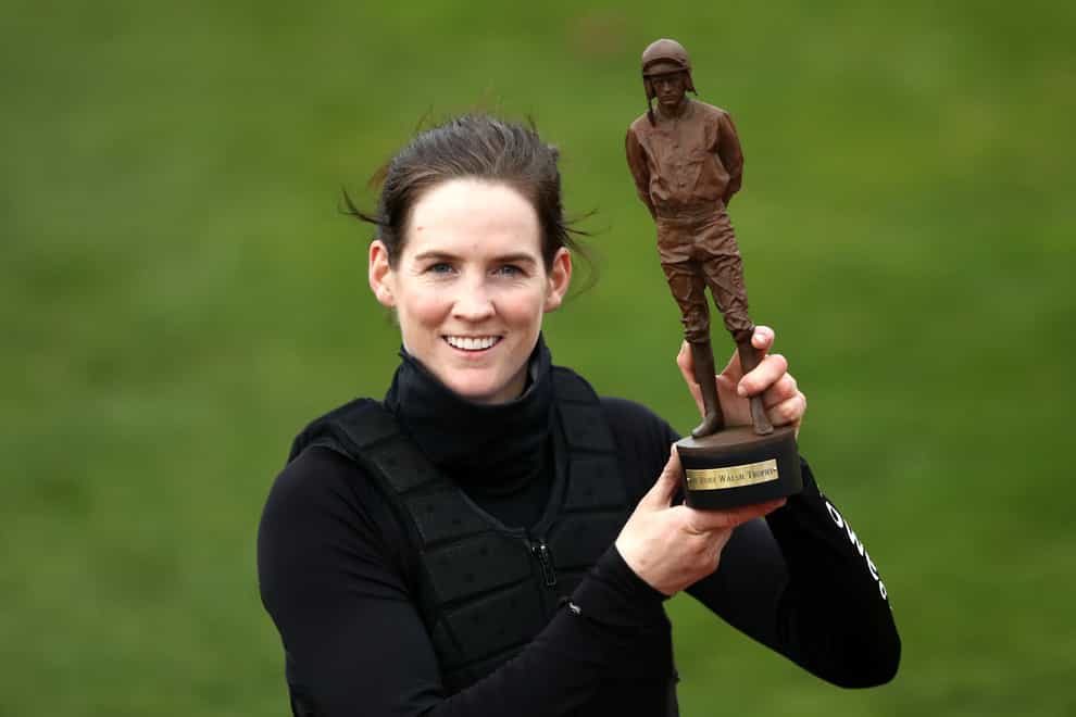 Rachael Blackmore with her top jockey trophy