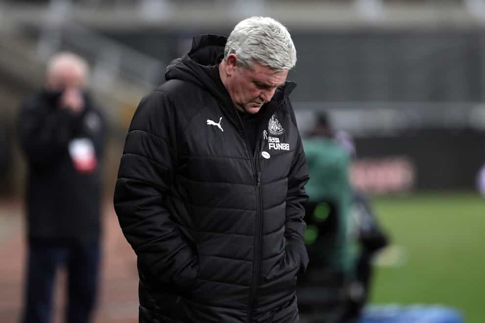 Newcastle head coach Steve Bruce has faced calls to resign or be sacked (Richard Sellers/PA)