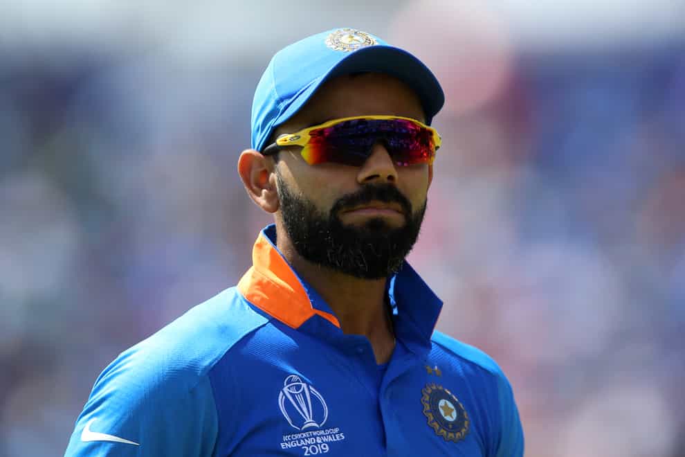 Virat Kohli is set to drop back down to number three in the ODI series against England (Nigel French/PA)