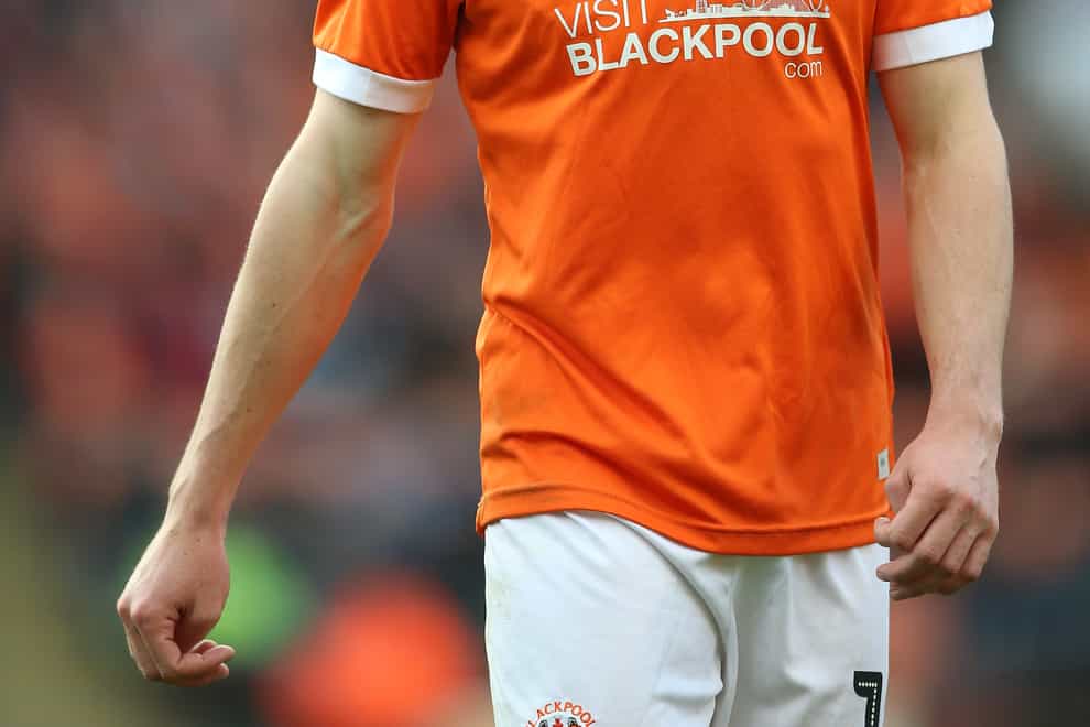 Matty Virtue is set to miss Blackpool's game against Peterborough (Nigel French/PA)