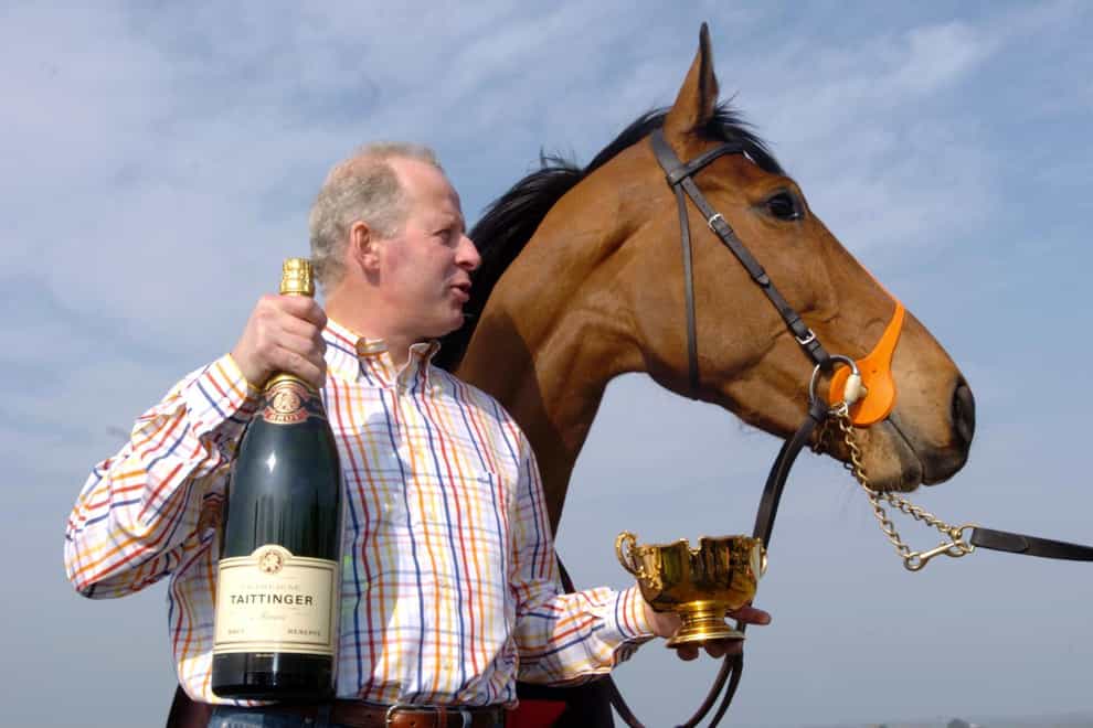 Tom Taaffe with his Cheltenham Gold Cup hero Kicking King