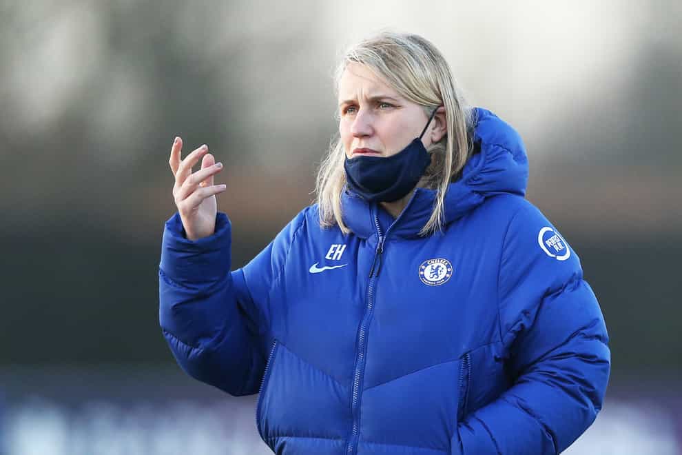 Emma Hayes insisted she was "grateful" Chelsea only conceded one away goal against Wolfsburg