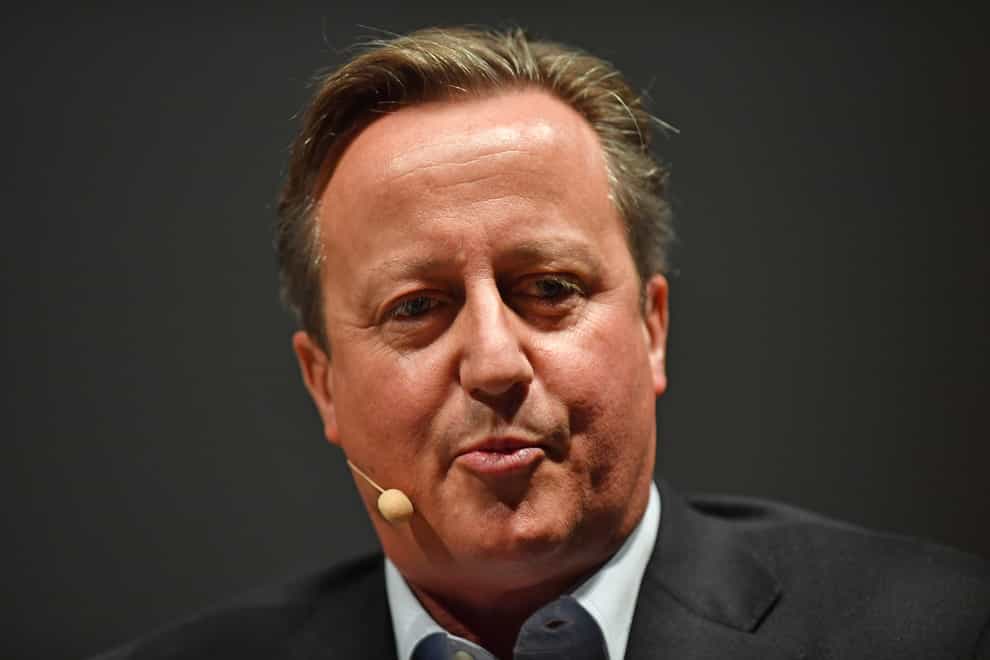 former prime minister David Cameron