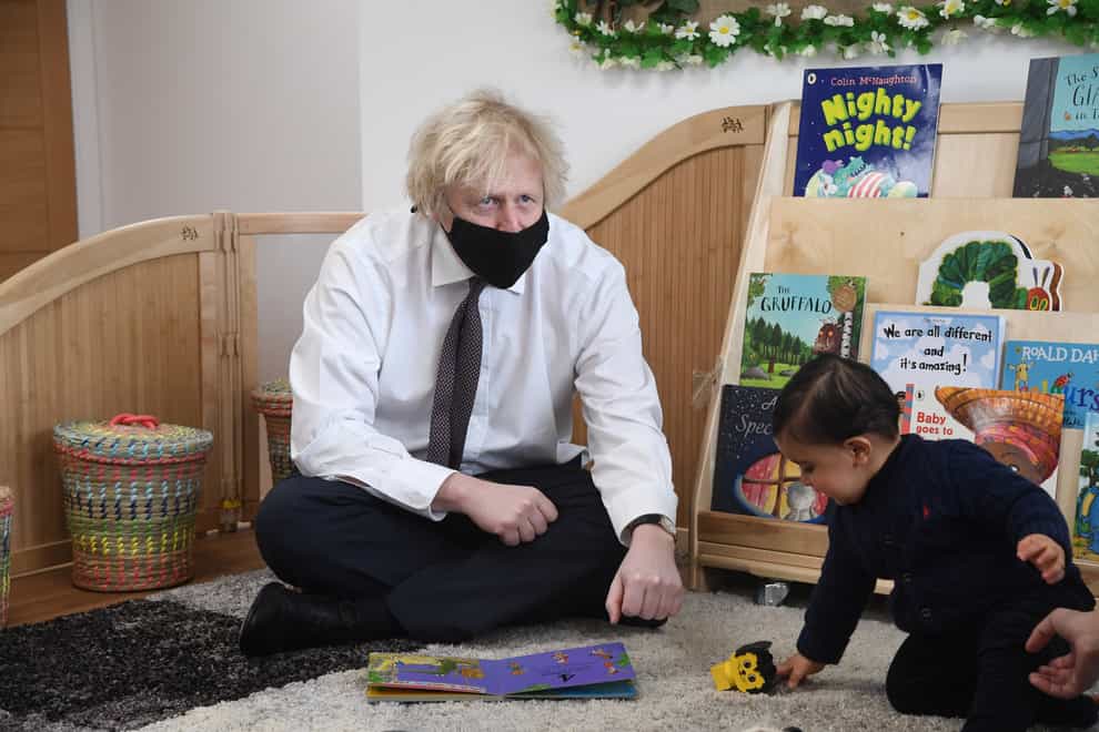 Boris Johnson visits nursery
