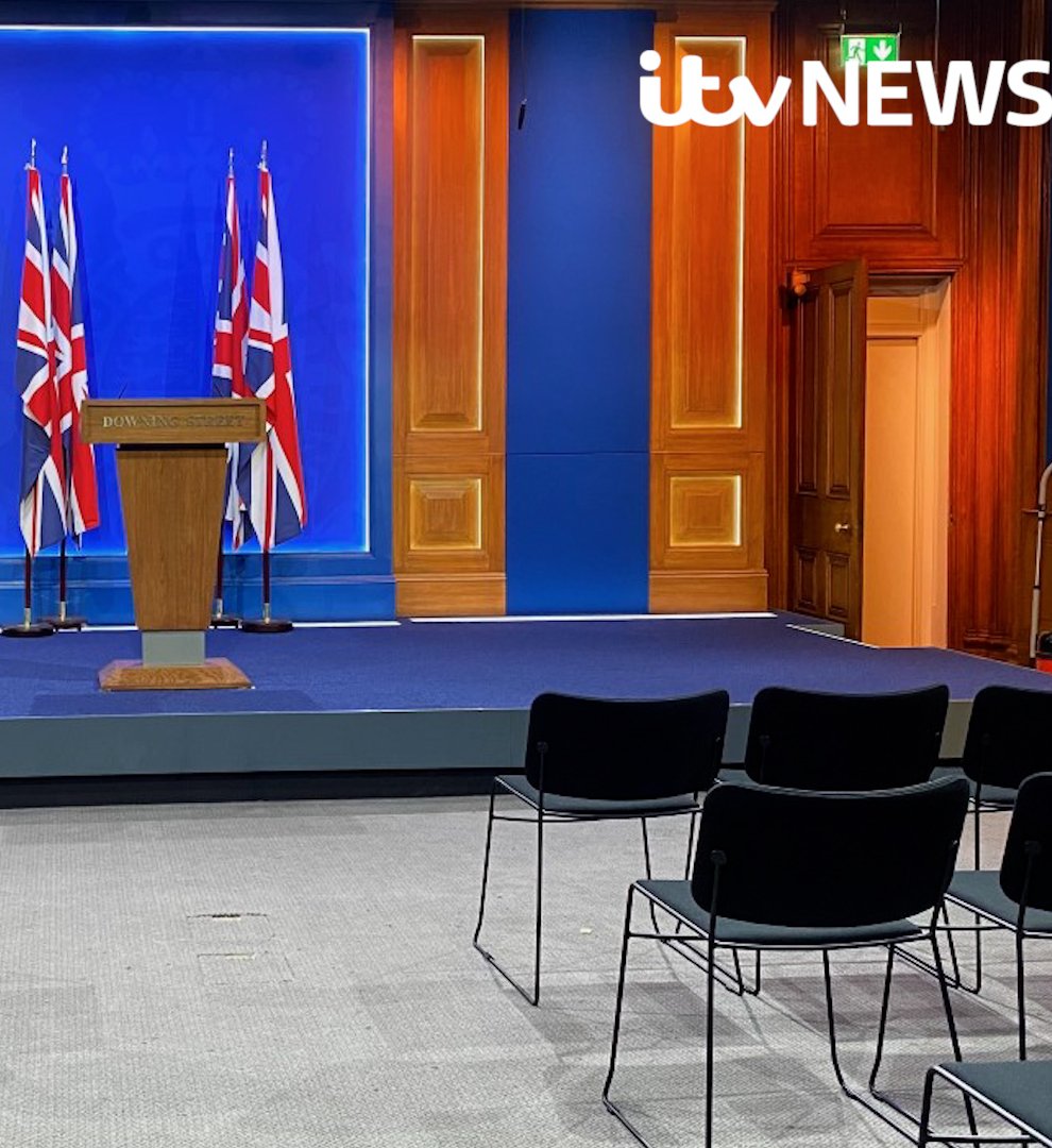 The Downing Street press briefing room