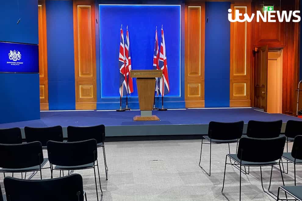 The Downing Street press briefing room