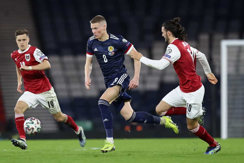 Scott McTominay was back in midfield against Austria