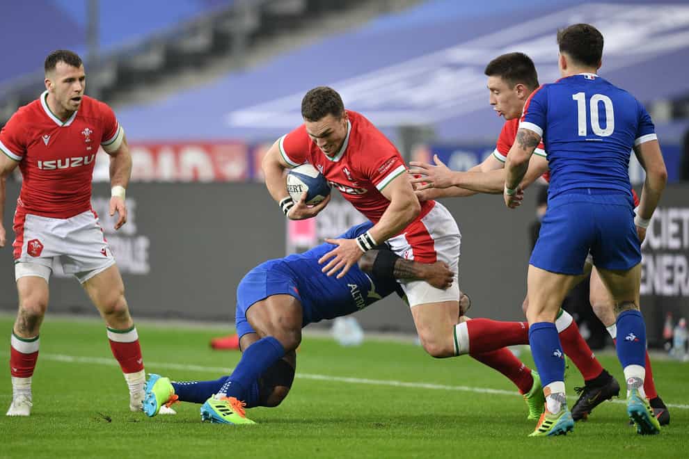 George North in action against France