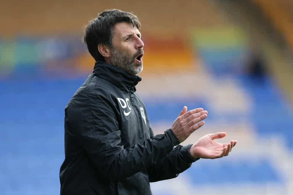 Danny Cowley on the touchline