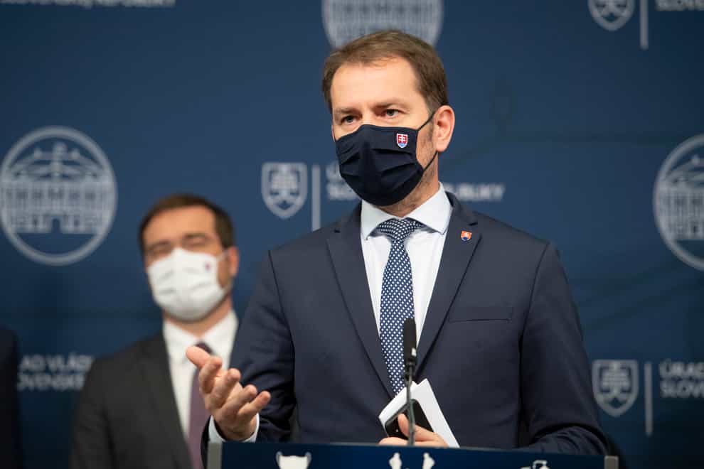 Virus Outbreak Slovakia Politics