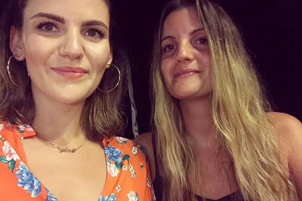 Alice Hanagan (left), pictured with a friend, was diagnosed with Acute Myeloid Leukaemia in 2019, and friend