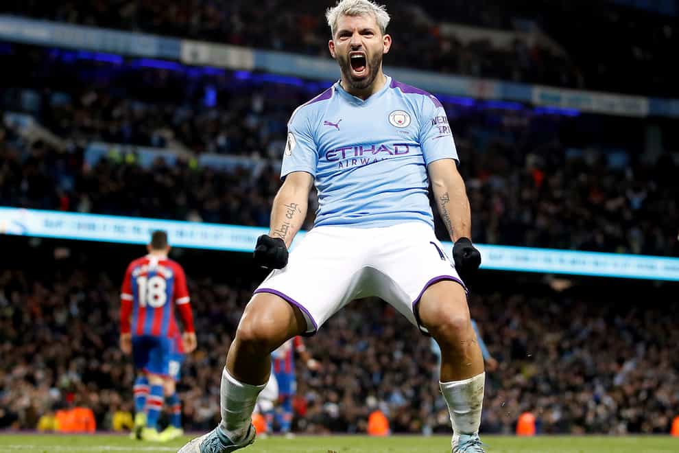 Sergio Aguero has scored 257 goals in 384 appearances for Manchester City (Martin Rickett/PA).