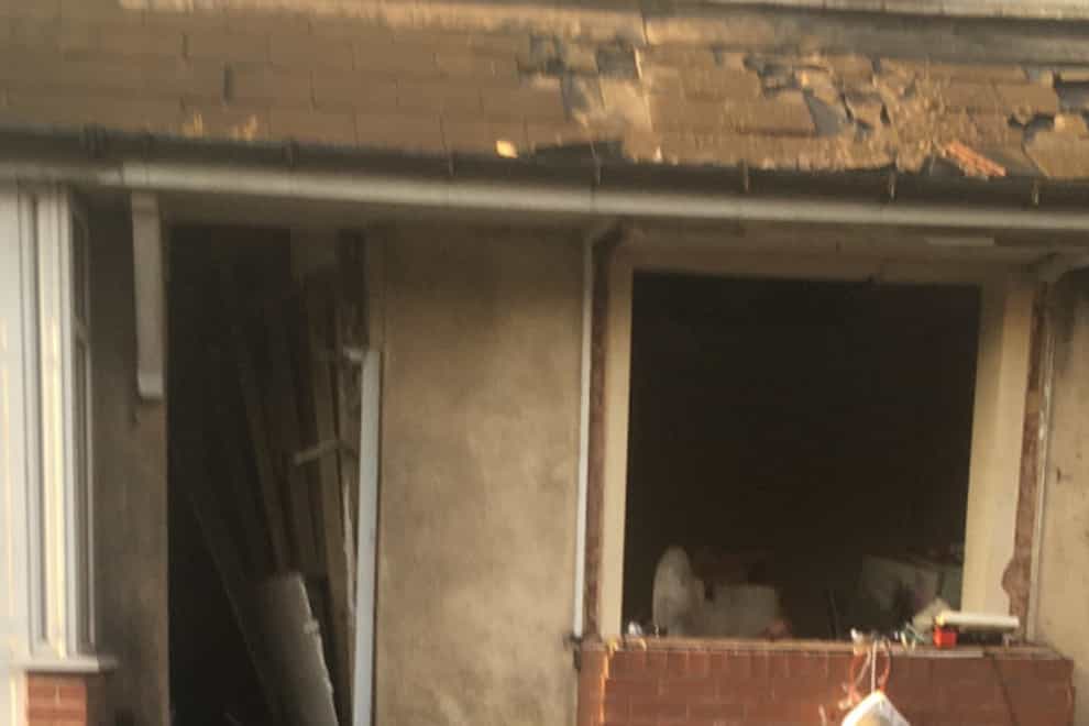 Damage caused by the gas blast in Walsall