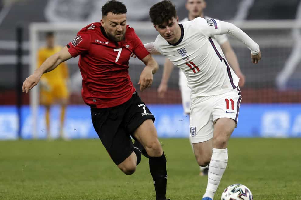 Mason Mount is a doubt for England's World Cup qualifier against Poland