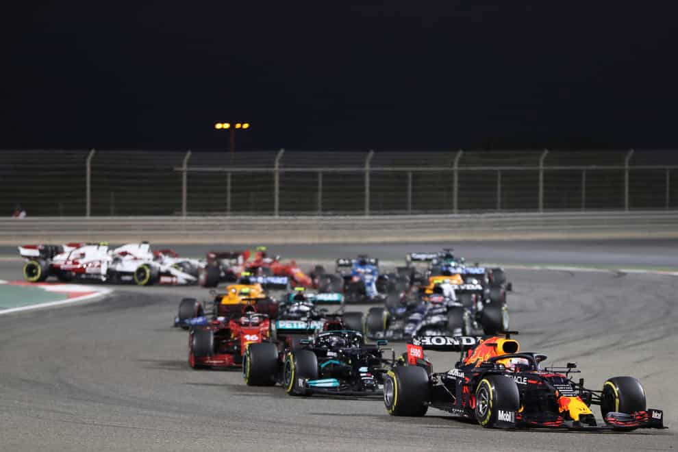 An F1 race