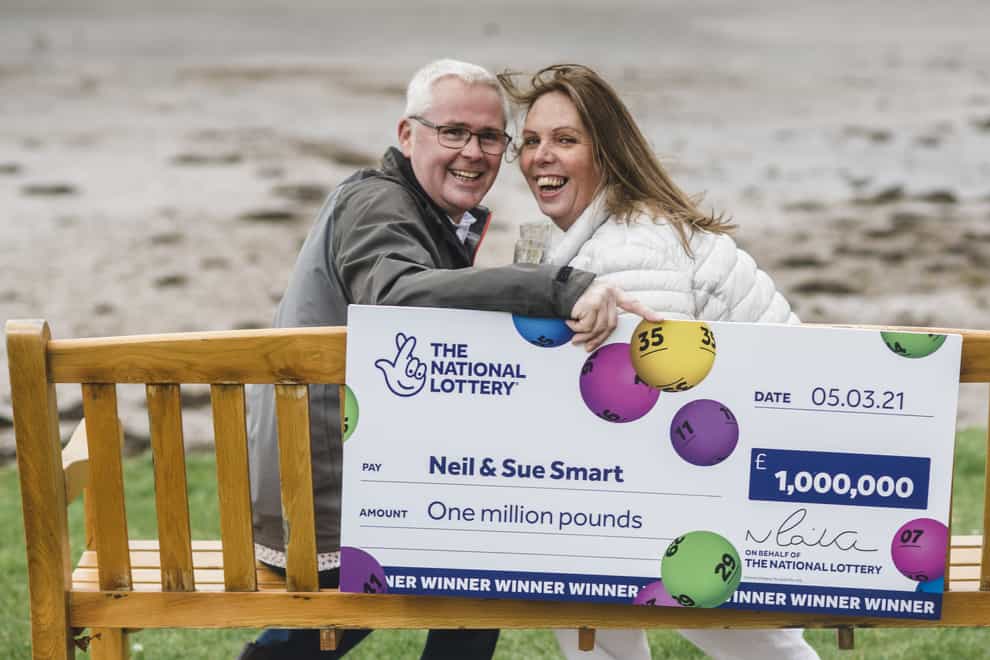 Lottery winners Neil and Sue Smart