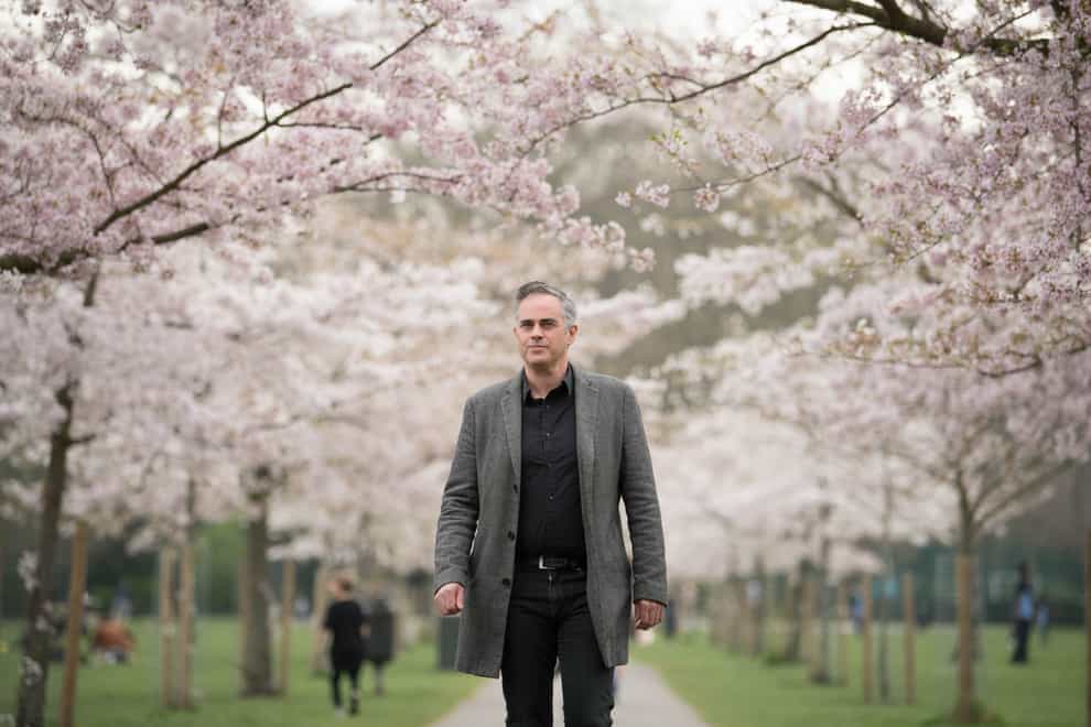 Green Party co-leader Jonathan Bartley at Battersea Park in south London (Stefan Rousseau/PA)