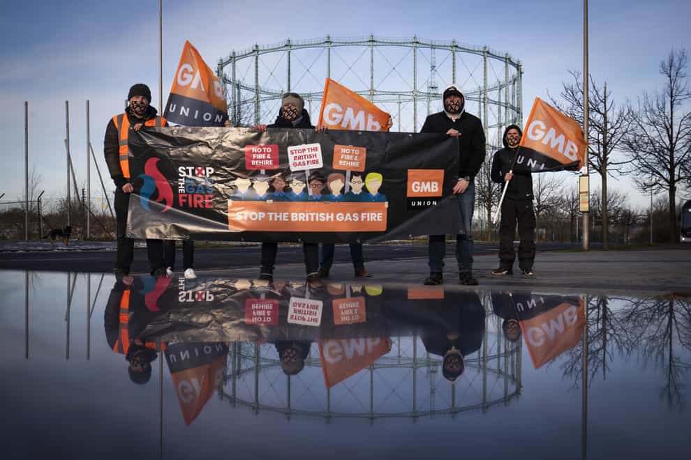 Striking British Gas workers