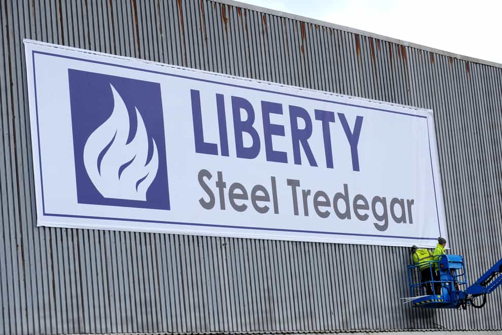 A Liberty Steel sign