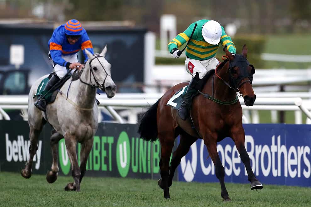 Any Second Now (right) on his to victory in the Kim Muir