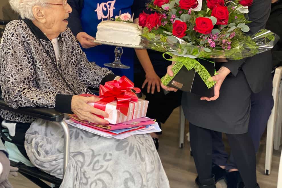 Woman pens poem for 107th birthday