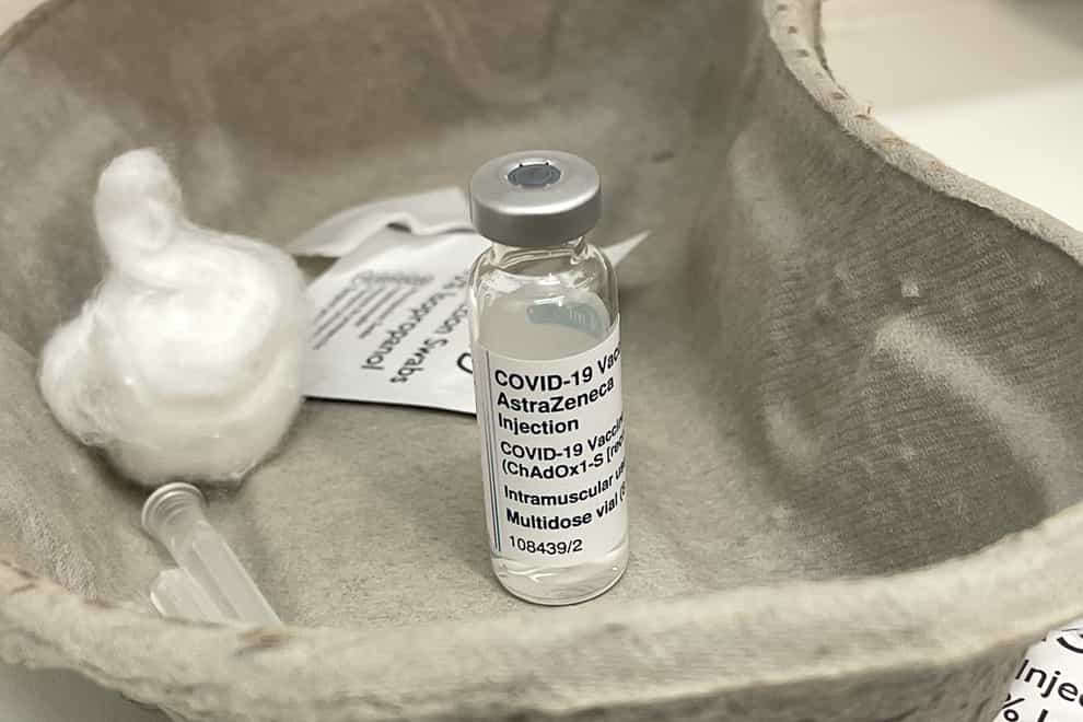A vial of the AstraZeneca Covid-19 Vaccine