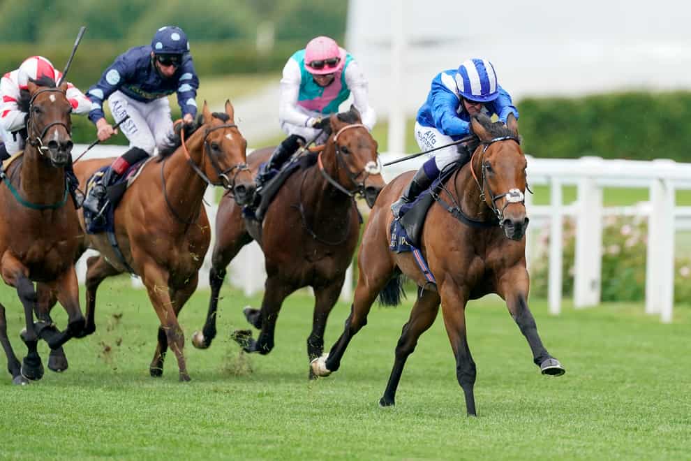 Battaash (right) strides to victory in the King’s Stand Stakes at Royal Ascot in 2020