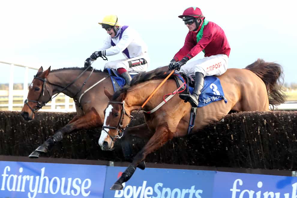 Agusta Gold (right) is one of five for Willie Mullins in the Irish National